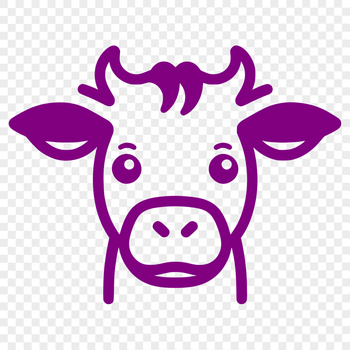 Free Cow Simple Line Drawing