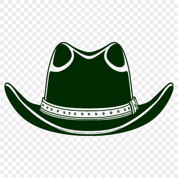 A classic cowboy hat illustration in vector format.