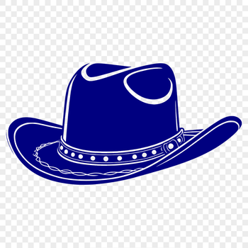 A traditional Western-style cowboy hat made from vector lines.