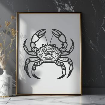 Creative Crab In PDF & PNG