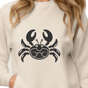 A high-resolution SVG image featuring a crab from head to claw.