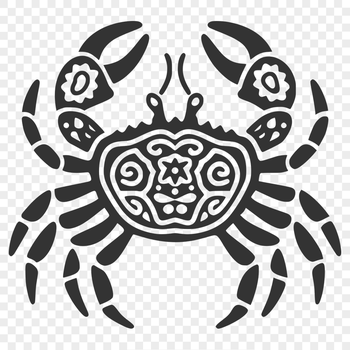 Ornate Crab SVG, PNG, PDF And DXF Files