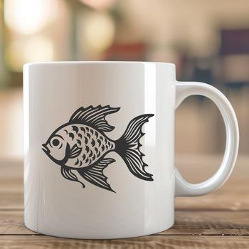 A detailed illustration of a full-body crappie fish from various angles.