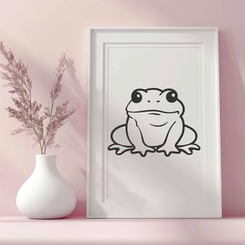 Creative Frog In SVG & DXF