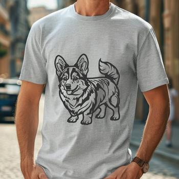 Stunning Standing Welsh Corgi - SVG