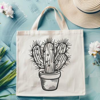 Stunning Desert Plant - Laser Engraver PNG