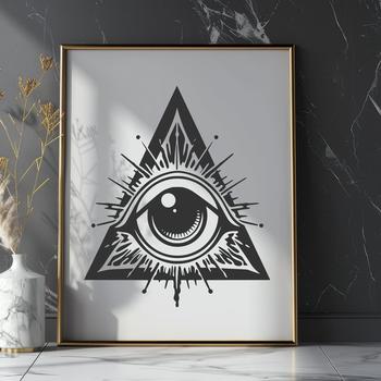 Unique Eye Of Providence In DXF Format