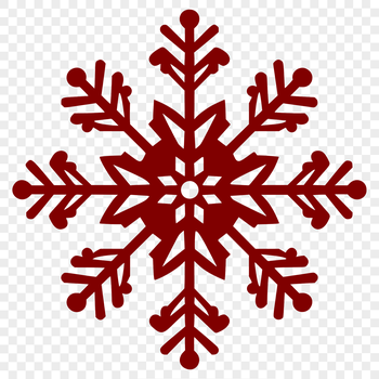 Vector illustration of a delicate winter snowflake with intricate details.