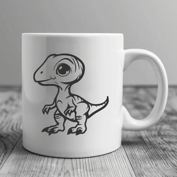 Beautiful Baby Dinosaur - Craft SVG