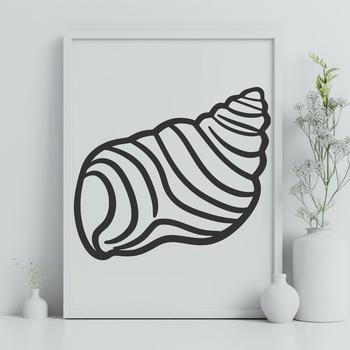 An SVG graphic representation of a shell, ideal for use in vector art and digital designs.