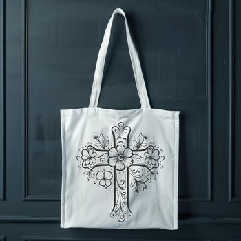 A detailed ornate crucifix with floral motifs and intricate design.