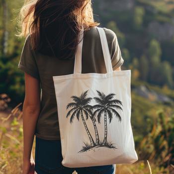 Illustrative palm tree graphic used in design and crafting projects