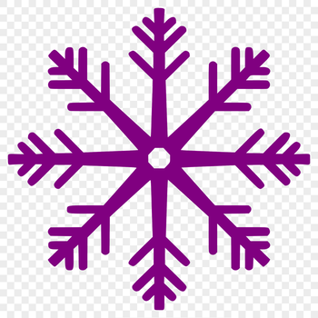 A delicate white snowflake design with intricate patterns, suitable for winter or Christmas-themed projects.