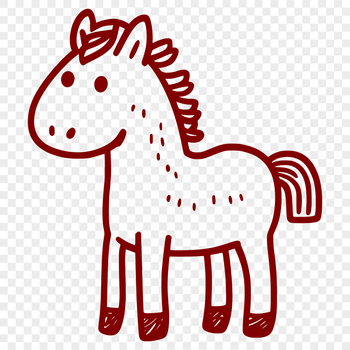A detailed horse design suitable for cutting machines like Cricut or laser cutters.