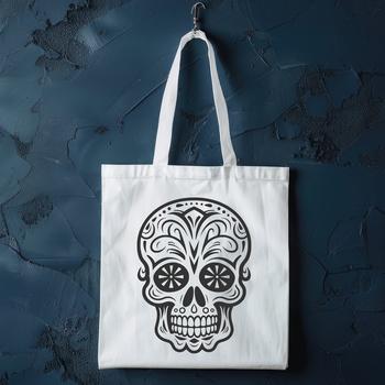 A mystical illustration featuring ornate symbols and a skull, evoking the essence of witchcraft.