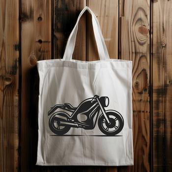 High-resolution digital representation of a motorcycle
