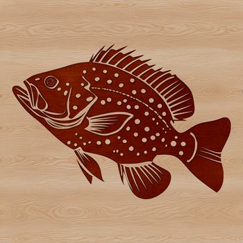 A detailed illustration of a Crappie fish, suitable for cutting and customization with various design software.