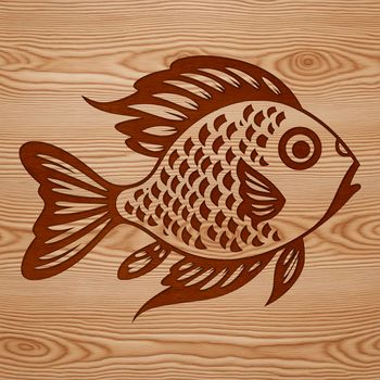 A detailed illustration of a freshwater crappie fish, suitable for vector design projects.