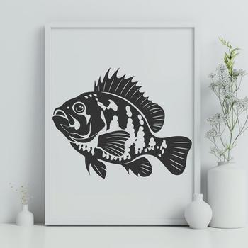 Artistic Crappie In SVG