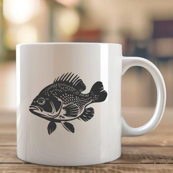 Unique Crappie In DXF Format