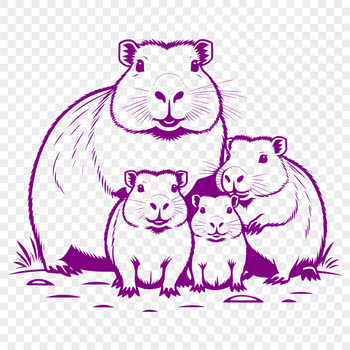 A medium-sized rodent with webbed feet, native to South America.