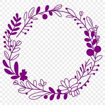 A customizable SVG wreath template suitable for various applications.