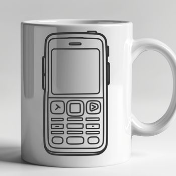 High-tech mobile phone design vector illustration in SVG format