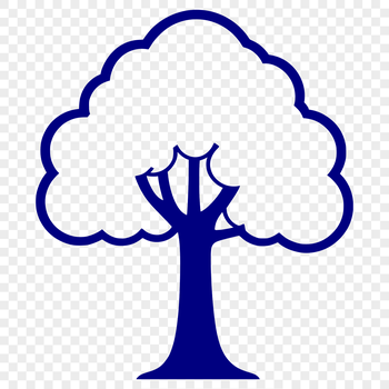 A stylized illustration of a tree in vector format suitable for various designs.