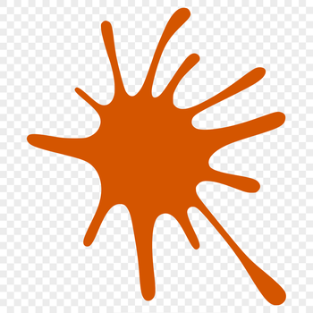 A colorful splat shape made from vector art, suitable for cutting machines like Cricut or laser cutters.