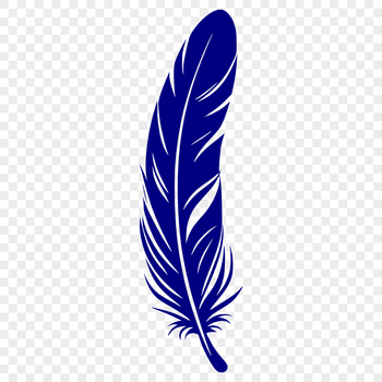 A delicate feather illustration suitable for vector art projects.
