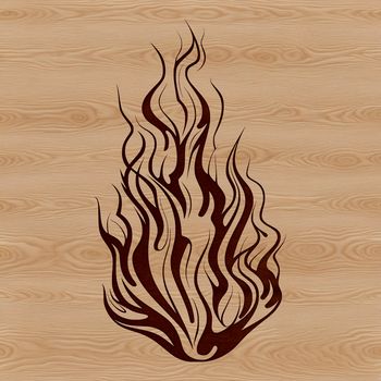 Flame design vector graphic illustration in SVG format.