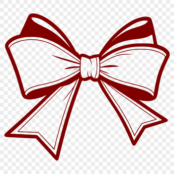 A decorative bow made up of intertwined strings, suitable for crafting and design projects.