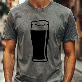 A simple illustration of a glass containing beer.