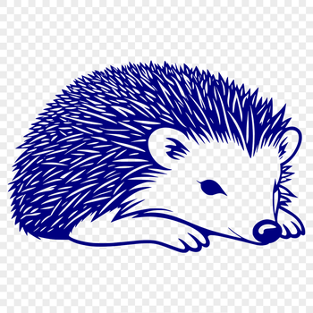 Hedgehog animal vector illustration in SVG format.