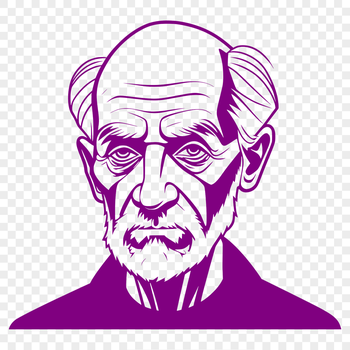 A digital illustration of a mature male figure.