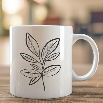 A single-leaf design rendered as a scalable graphic.