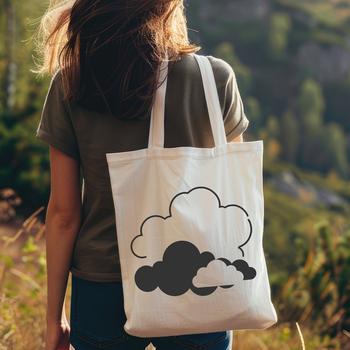 A high-quality vector graphic of a fluffy cloud suitable for commercial and personal design projects.