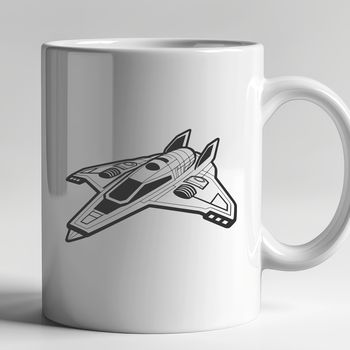 A futuristic spaceship design in high-resolution vector format suitable for commercial or personal use.