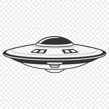 A futuristic spaceship flying through space, ideal for vector art design projects.