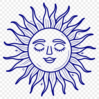 A yellow sun symbol with rays, ideal for vector graphics and design projects.