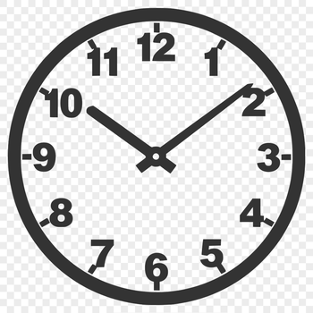 Illustrative digital clock icon in SVG format for commercial and personal use.