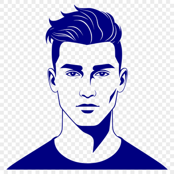 A simple male figure in vector format.