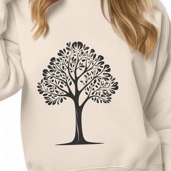 A high-quality digital illustration of a single tree with intricate details and scalable design.