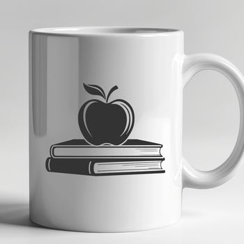 A digital illustration of a book with an apple symbol on the cover, suitable for educational purposes.