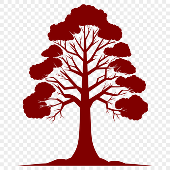 A detailed vector illustration of a tree, suitable for graphic design projects.