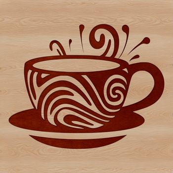 A simple cup design in vector format, ideal for crafting and DIY projects.