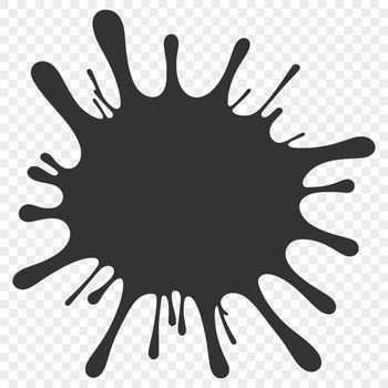A colorful splat shape in vector format, suitable for various design and crafting applications.