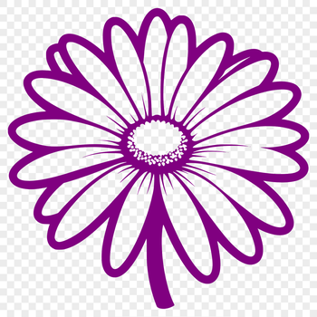 A high-quality digital illustration of a daisy flower in vector format.