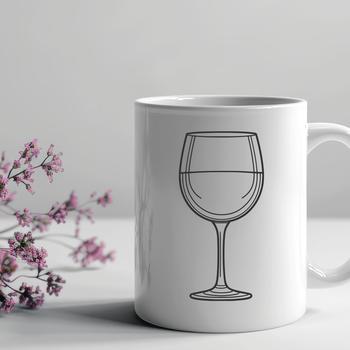 A glass filled with red wine, ready to be poured and enjoyed.