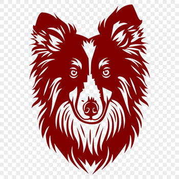 Creative Shetland Sheepdog In SVG